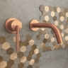 смеситель для умывальника Rea Argon скрытого монтажа, brushed copper + box (REA-B2093)