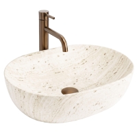 умывальник Rea Amelia 48x34,5 накладной Travertine матовый (REA-U4210)