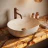 умывальник Rea Amelia 48x34,5 накладной Travertine матовый (REA-U4210)