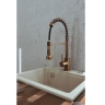 змішувач для кухні Rea Colin з пружиною та висувним виливом brushed copper (REA-B5459)