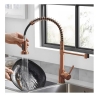 змішувач для кухні Rea Colin з пружиною та висувним виливом brushed copper (REA-B5459)