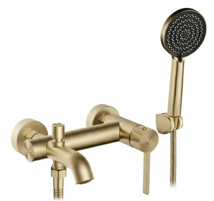 смеситель для ванны Rea Foster с изливом, brushed gold (REA-B6445)