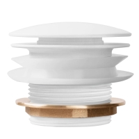 донный клапан Rea с системой click-clack, универсальный, белый (REA-W2017)