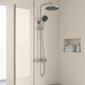 душевая система Rea Lungo Stripe brushed nickel (REA-P9491)