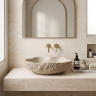 умывальник Rea Isla 49x37 накладной Warm Beige матовый (REA-U7882)