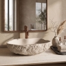 умывальник Rea Isla 49x37 накладной Warm Beige матовый (REA-U7882)