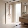 душевая система с изливом Rea Drop brushed copper (REA-P9670)