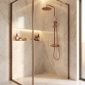 душевая система с изливом Rea Drop brushed copper (REA-P9670)