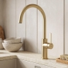 смеситель для кухни Rea Rivo brushed gold (REA-B9342)