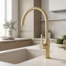 смеситель для кухни Rea Rivo brushed gold (REA-B9342)