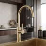 смеситель для кухни Rea Rivo brushed gold (REA-B9342)