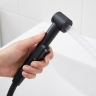 смеситель для умывальника с гигиеническим набором Rea Lungo Black (REA-B2899)