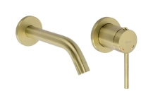 смеситель для умывальника Rea Clif скрытого монтажа, brushed gold + box (REA-B5841)