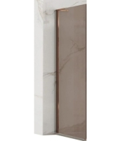 душевая стенка Rea Hugo 80х200,5 безопасное стекло, прозрачное, brown/copper brush (REA-K6964)