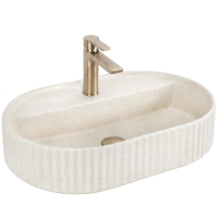 умывальник Rea Marcela Vanilla 60x36,5 матовый, бежевый (REA-U3520)