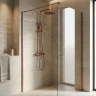душевая система для душа с термостатом Rea Lungo copper brushed (REA-P6734)