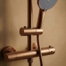 душевая система для душа с термостатом Rea Lungo copper brushed (REA-P6734)