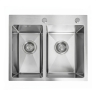 кухонная мойка Rea Toby 56x48 с сифоном brush nickel (ZLE-06417)