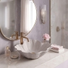 умывальник Rea Flower 47,5x40 накладной Beige матовый (REA-U7888)