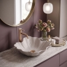 умывальник Rea Flower 47,5x40 накладной Beige матовый (REA-U7888)