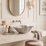 умывальник Rea Flower 47,5x40 накладной Beige матовый (REA-U7888)