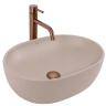 умывальник Rea Focus 48,5x34,5 накладной Taupe матовый (REA-U3228)