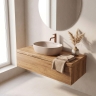 умывальник Rea Focus 48,5x34,5 накладной Taupe матовый (REA-U3228)
