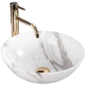 умывальник Rea Stella 35,5x35,5 aiax shiny (REA-U9088)
