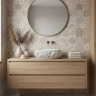 умывальник Rea Mika Ivory 50x38 матовый, белый, имитация камня (REA-U7350)