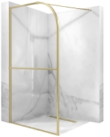 душевая перегородка Rea Sky 120x200 transparent, brush gold (REA-K4331)
