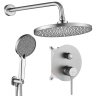 душевая система скрытого монтажа Rea Lungo Stripe brushed nickel (REA-P9493)