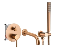 смеситель для ванны Rea Lungo скрытого монтажа, brushed copper + box (REA-B4568)