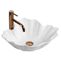умывальник Rea Flower 47,5x40 накладной white матовый (REA-U7887)