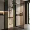 душевая система с изливом Rea Vision brushed copper (REA-P9664)
