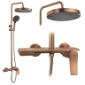 душевая система с изливом Rea Vision brushed copper (REA-P9664)