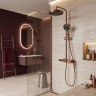душевая система с изливом Rea Vision brushed copper (REA-P9664)