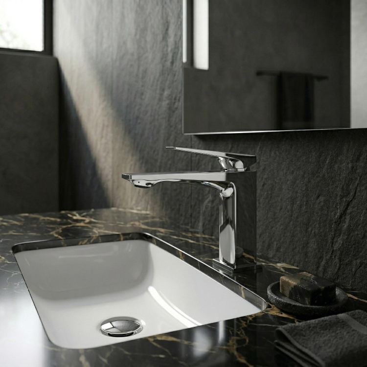 смеситель для умывальника Rea Prime низкий, chrome (REA-B6776)