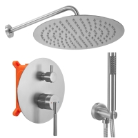 душевая система Rea Argon скрытого монтажа, brushed nickel +BOX (REA-P4413)