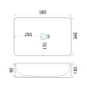 умывальник Rea Fiorella 50x34 white (REA-U6621)